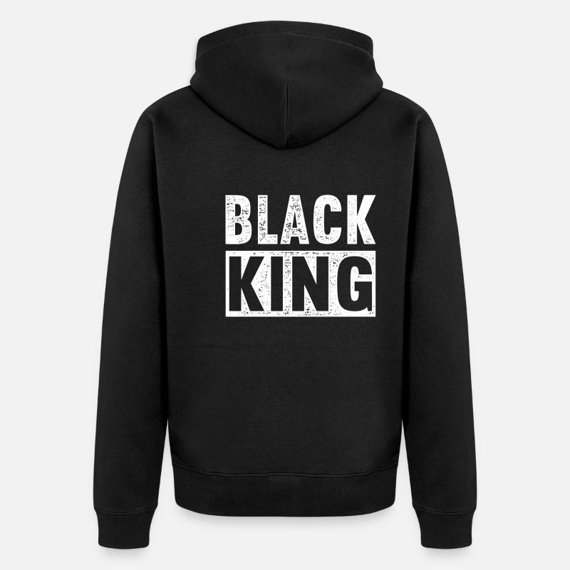 Roi Noir - Veste à capuche bio Premium Unisexe - noir