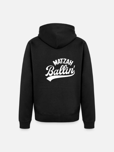Matzah Ballin - Unisex Premium Organic Zip Hoodie - black