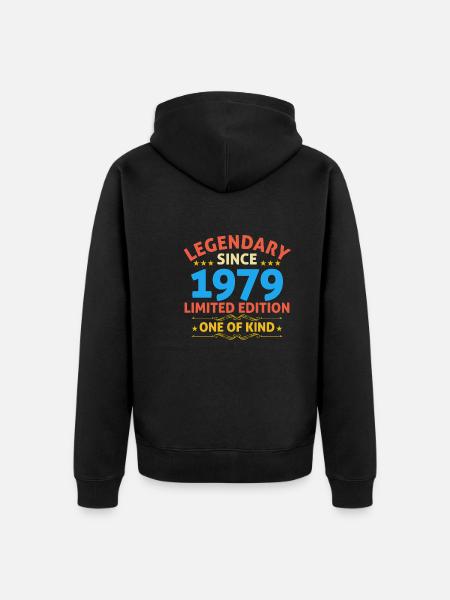 Legendary since 1979 Limited Edition - Unisex Premium Organic Zip Hoodie - black