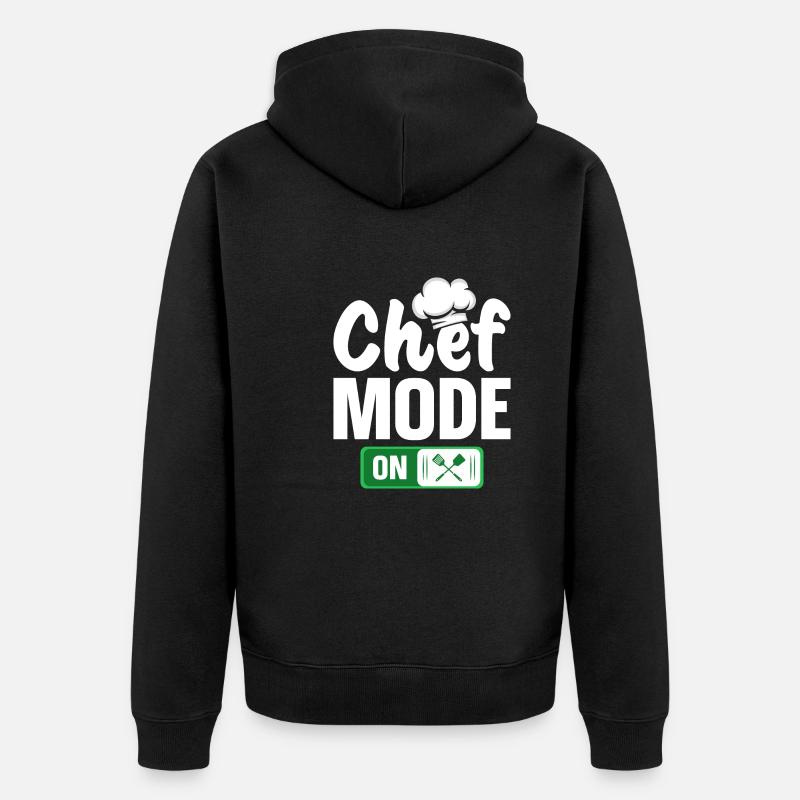 Mode Chef activé - Veste à capuche bio Premium Unisexe - noir