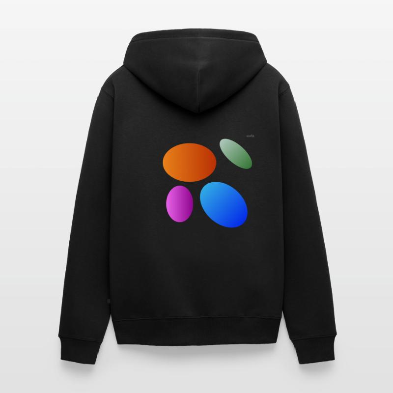 Circles - ellipses #4 - playing with geometry Unisex Premium Organic Zip Hoodie