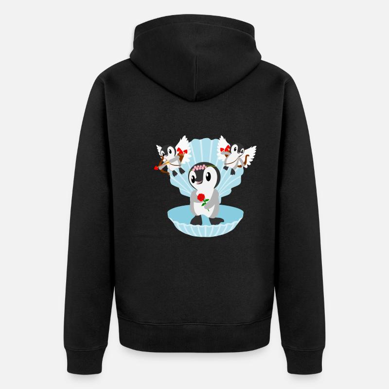 Pingouin - Naissance d’Aphrodite - Veste à capuche bio Premium Unisexe - noir