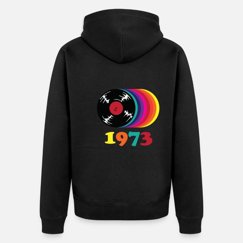 1973 - Unisex Premium Bio Zip Hoodie - Schwarz