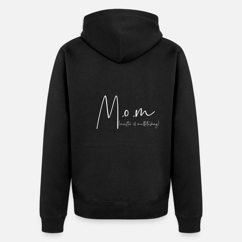 Maman maître du multitâche - Veste à capuche bio Premium Unisexe - noir