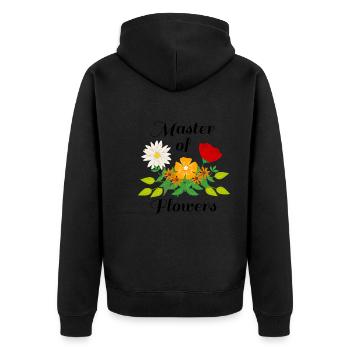 Maître des fleurs, jardinier amateur, fleuriste - Veste à capuche bio Premium Unisexe - noir - Dos - Nico (187cm)