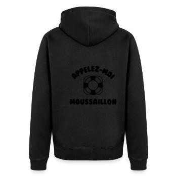 Appelez-moi moussaillon - Veste à capuche bio Premium Unisexe - noir - Dos - Nico (187cm)