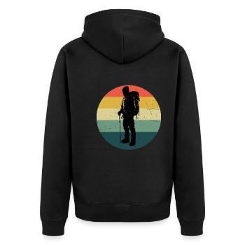 Climber Climber Bouldering Bouldering Women - Unisex Premium Organic Zip Hoodie - black - Back - Nico (187cm)