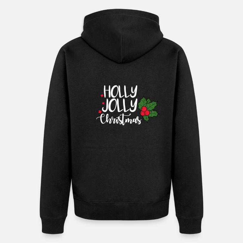 Holly Jolly Noël - Veste à capuche bio Premium Unisexe - noir
