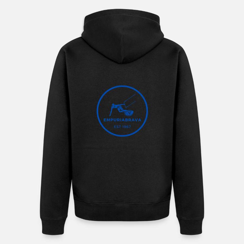 EmpuriaBrava EST 1967 Kitesurf - Veste à capuche bio Premium Unisexe - noir
