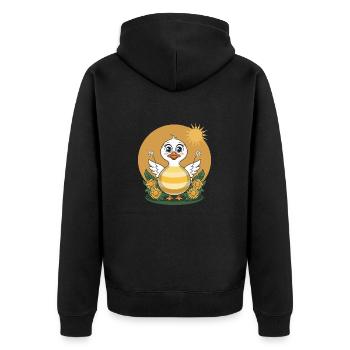Canard mignon - Veste à capuche bio Premium Unisexe - noir - Dos - Nico (187cm)