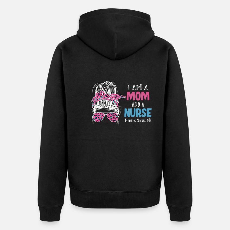 Krankenschwester Nurse Life - Unisex Premium Bio Zip Hoodie - Schwarz