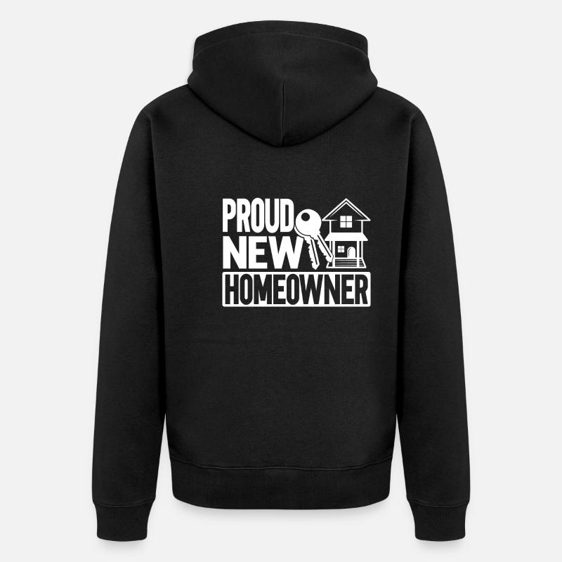 Fier nouveau propriétaire - Veste à capuche bio Premium Unisexe - noir