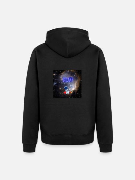 Galaxy V 2 - Unisex Premium Organic Zip Hoodie - black