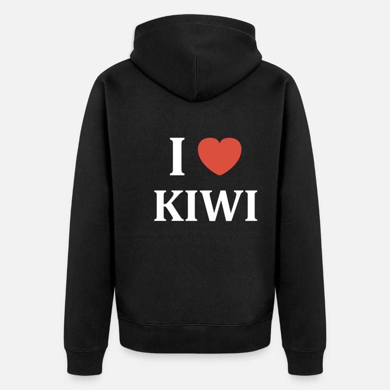 i love kiwi - Veste à capuche bio Premium Unisexe - noir