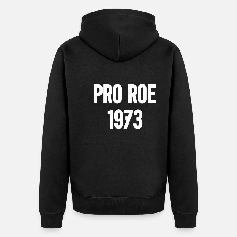 1973 Pro Roe - Unisex Premium Bio Zip Hoodie - Schwarz