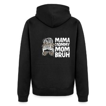 Maman Maman Maman Bruh - Veste à capuche bio Premium Unisexe - noir - Dos - Nico (187cm)