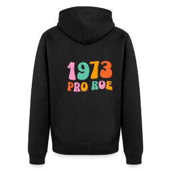 1973 Pro Roe - Veste à capuche bio Premium Unisexe - noir - Dos - Nico (187cm)