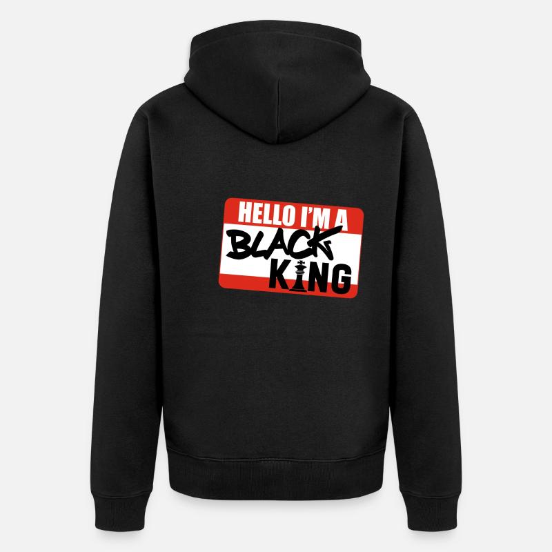 Roi Noir - Veste à capuche bio Premium Unisexe - noir