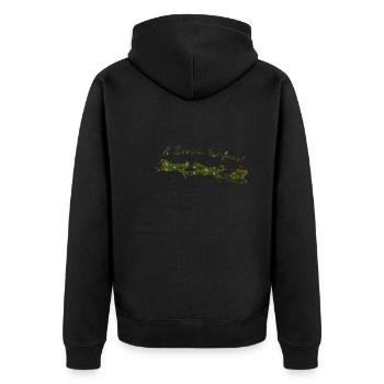 Noël du Bouvier Bernois - Veste à capuche bio Premium Unisexe - noir - Dos - Nico (187cm)