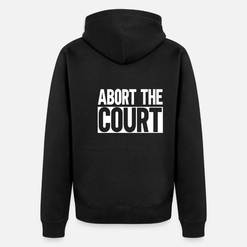 Abandonner la Cour - Veste à capuche bio Premium Unisexe - noir