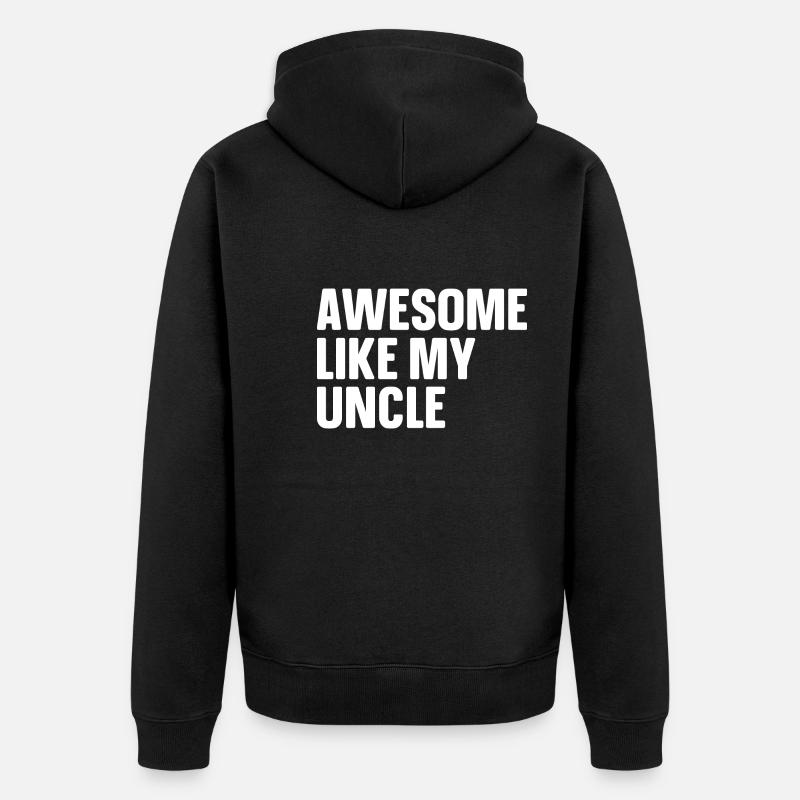 Brillant comme mon oncle - Veste à capuche bio Premium Unisexe - noir