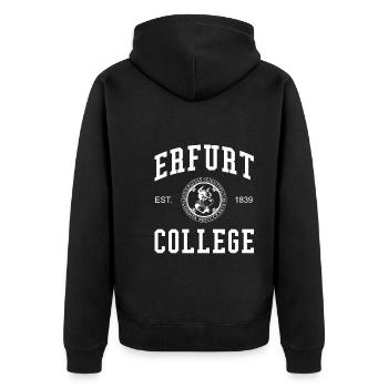 Collège universitaire d’Erfurt Collège universitaire École universitaire - Veste à capuche bio Premium Unisexe - noir - Dos - Nico (187cm)
