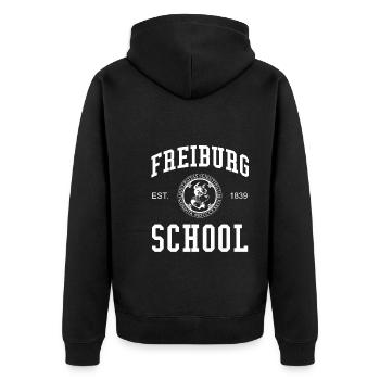 Freiburg School University College School University - Veste à capuche bio Premium Unisexe - noir - Dos - Nico (187cm)