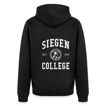 Siegen College University Universität Hochschule - Veste à capuche bio Premium Unisexe - noir - Dos - Nico (187cm)