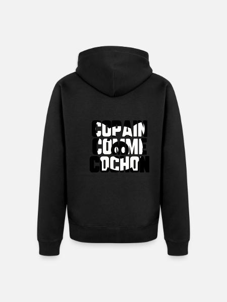 Copain comme cochon - Veste à capuche bio Premium Unisexe - noir