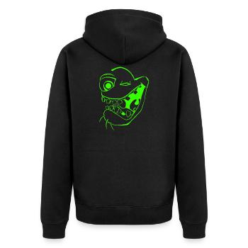 Freaky Emoji - Veste à capuche bio Premium Unisexe - noir - Dos - Nico (187cm)