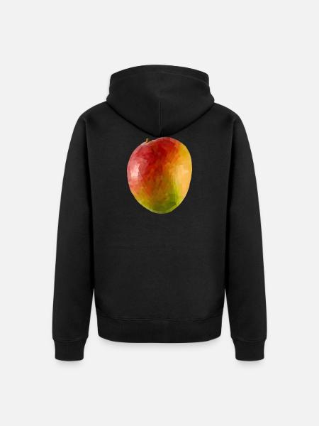 Mango cubist - Unisex Premium Organic Zip Hoodie - black