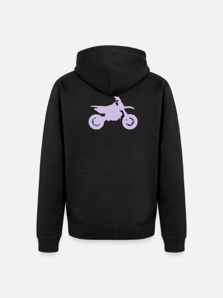 tr_moto - Unisex Premium Organic Zip Hoodie - black