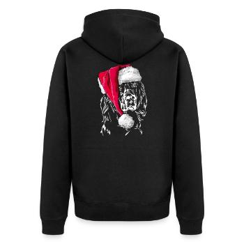 Bonnet de Noël GORDON SETTER Le cadeau de Wilsign - Veste à capuche bio Premium Unisexe - noir - Dos - Nico (187cm)