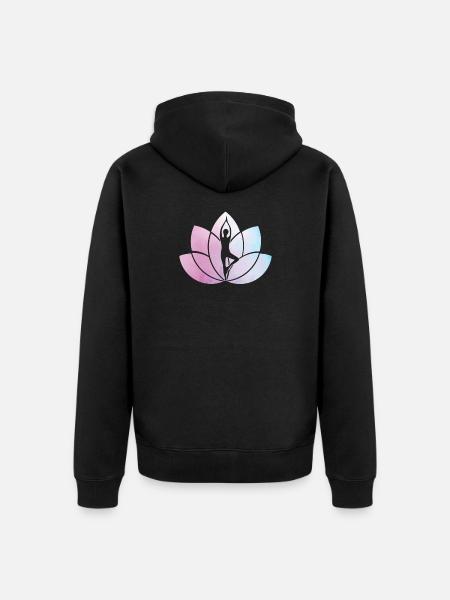 yoga - Veste à capuche bio Premium Unisexe - noir