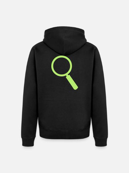 Lupe 401 - Unisex Premium Bio Zip Hoodie - Schwarz
