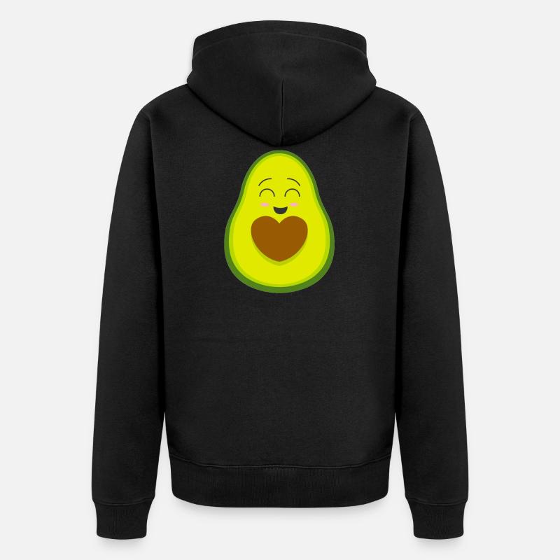avocat - Veste à capuche bio Premium Unisexe - noir
