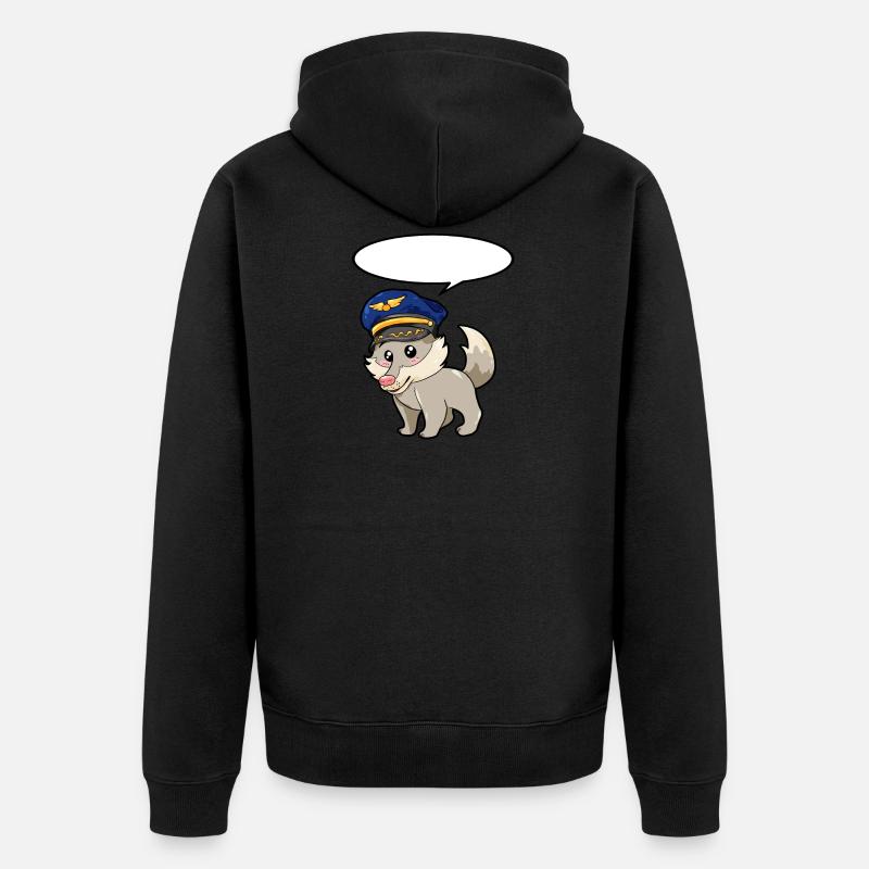 Pilote Wolf - Veste à capuche bio Premium Unisexe - noir
