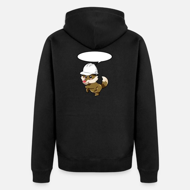 Ingeneur Wolf - Veste à capuche bio Premium Unisexe - noir