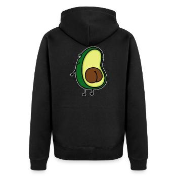 avocat - Veste à capuche bio Premium Unisexe - noir - Dos - Nico (187cm)