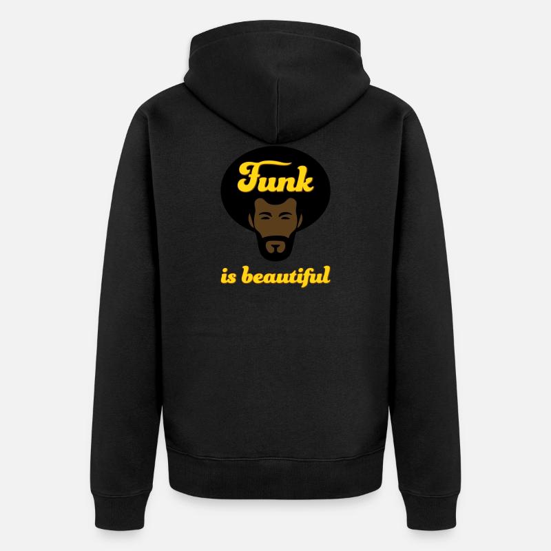 funkisbeautiful - Veste à capuche bio Premium Unisexe - noir