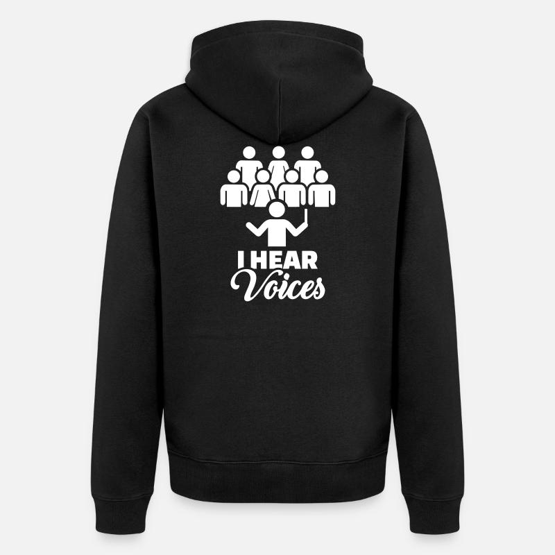 chorale - Veste à capuche bio Premium Unisexe - noir