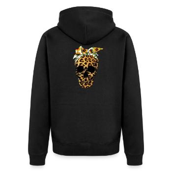 Crâne Tournesol Bandana Fille - Veste à capuche bio Premium Unisexe - noir - Dos - Nico (187cm)