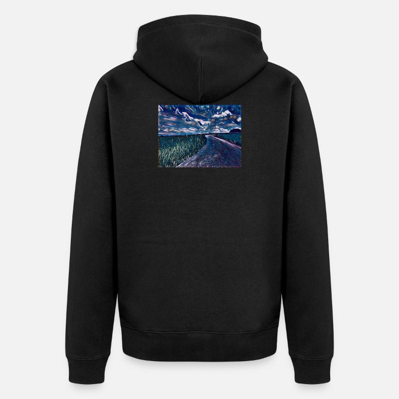 Midnight - Veste à capuche bio Premium Unisexe - noir