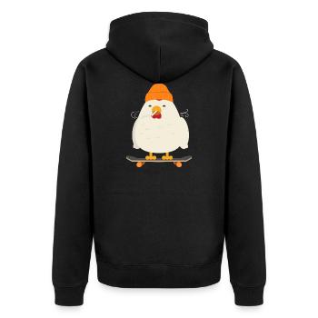Skateboarding - Veste à capuche bio Premium Unisexe - noir - Dos - Nico (187cm)
