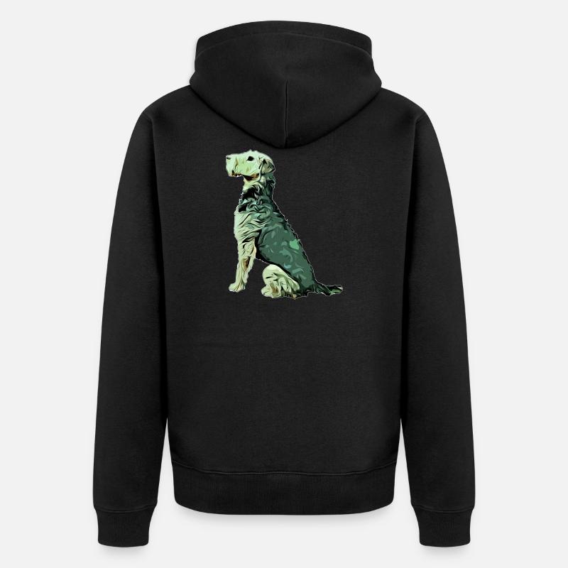 Airedale Terrier - Veste à capuche bio Premium Unisexe - noir