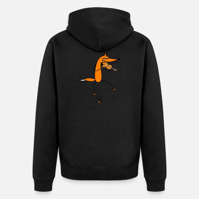 Fuchs und Violine - Unisex Premium Bio Zip Hoodie - undefined