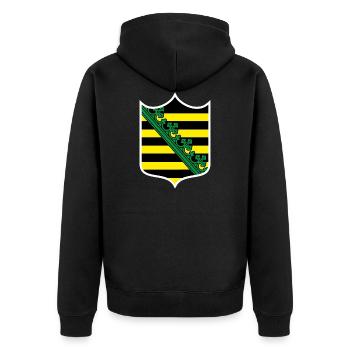 Saxe - Veste à capuche bio Premium Unisexe - noir - Dos - Nico (187cm)