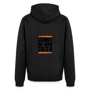 Lloret De Mar 2024 Team - Unisex Premium Organic Zip Hoodie - black - Back - Nico (187cm)