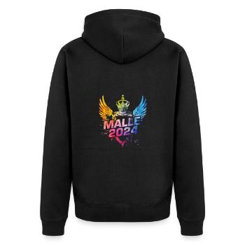 Armoiries de Malle 2024 Mallorca - Veste à capuche bio Premium Unisexe - noir - Dos - Nico (187cm)