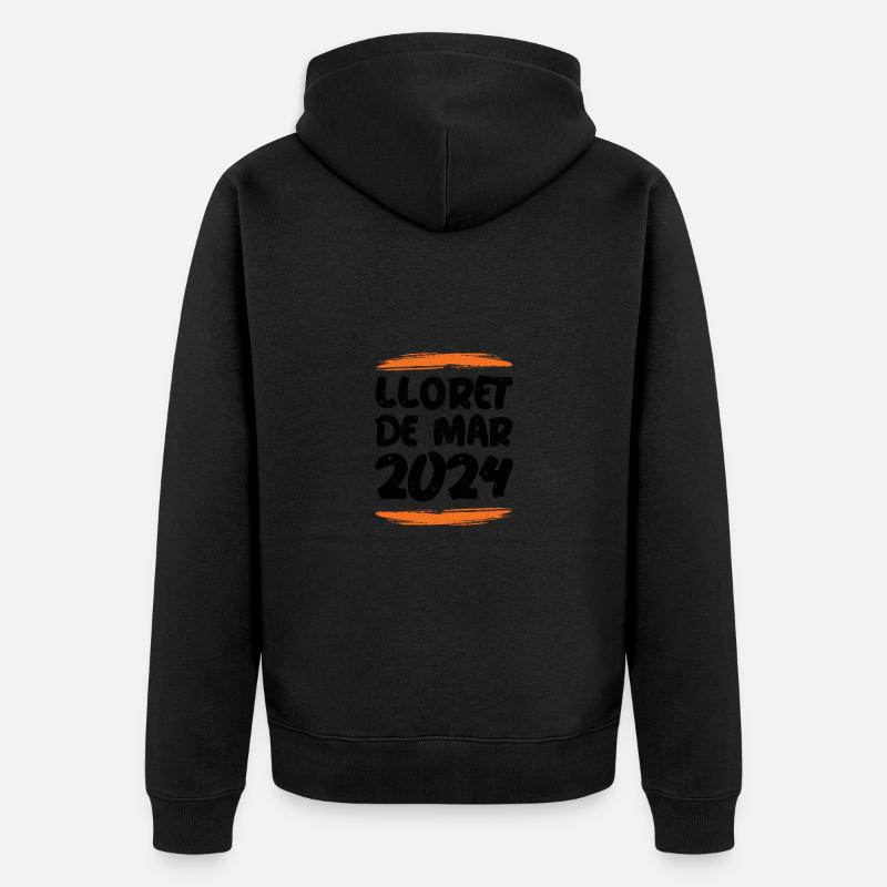 Lloret De Mar 2024 - Unisex Premium Bio Zip Hoodie - Schwarz